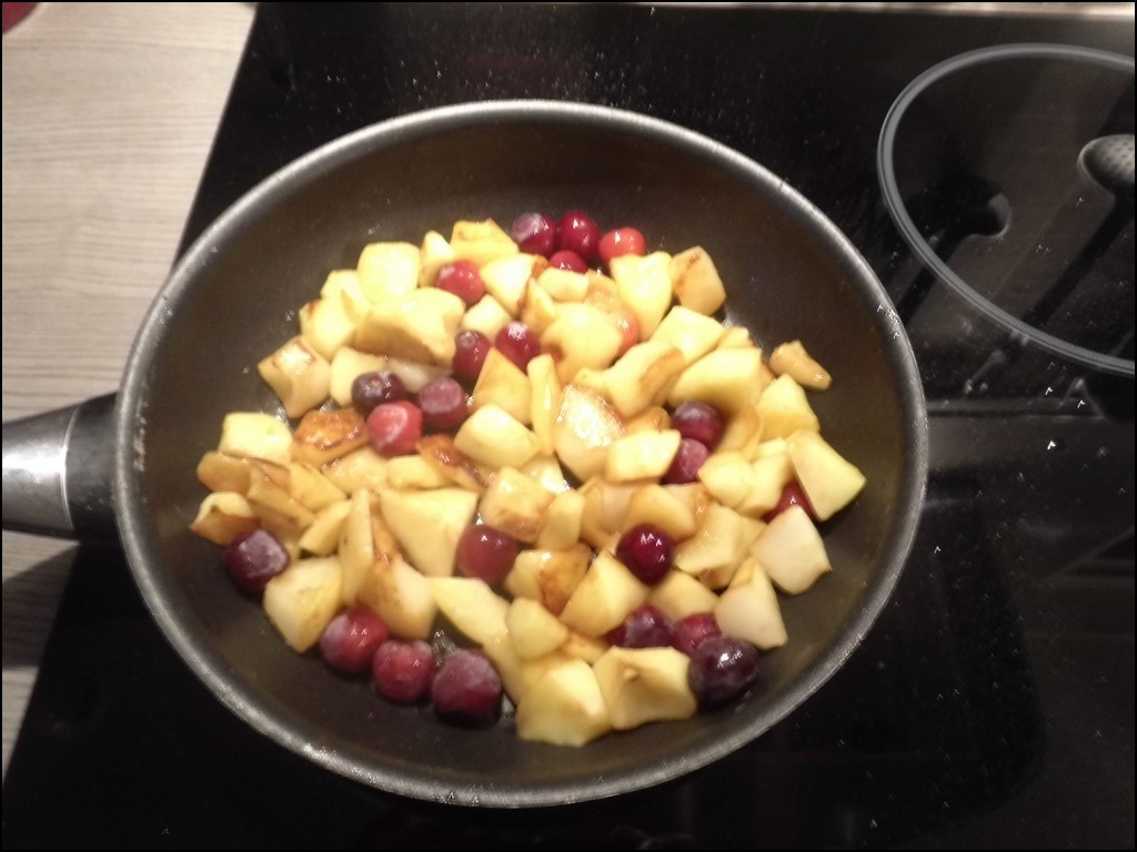 Dessert Chaud Pommes Cerises Poires